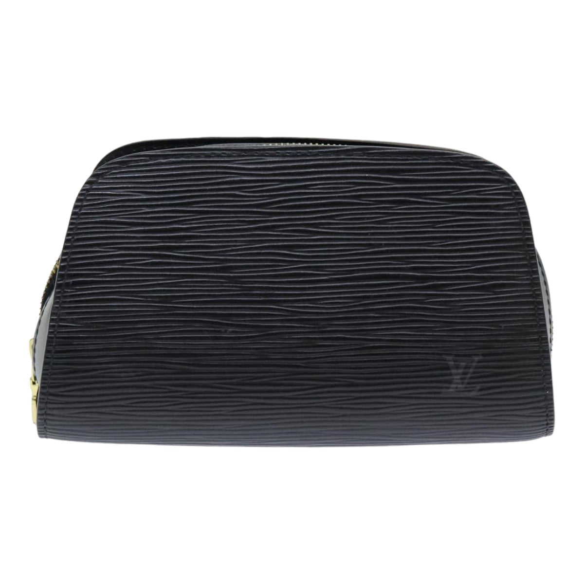 LOUIS VUITTON Epi Dauphine PM Pouch Black M48442 LV 80419