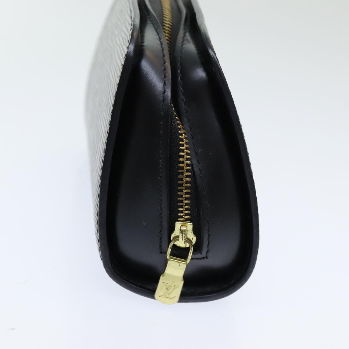 LOUIS VUITTON Epi Dauphine PM Pouch Black M48442 LV 80419