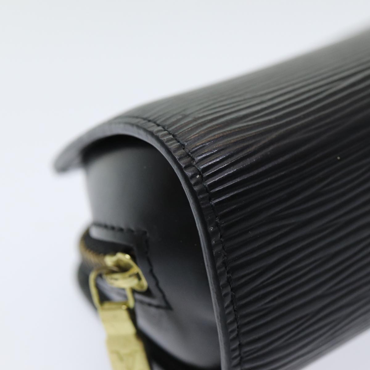 LOUIS VUITTON Epi Dauphine PM Pouch Black M48442 LV 80419