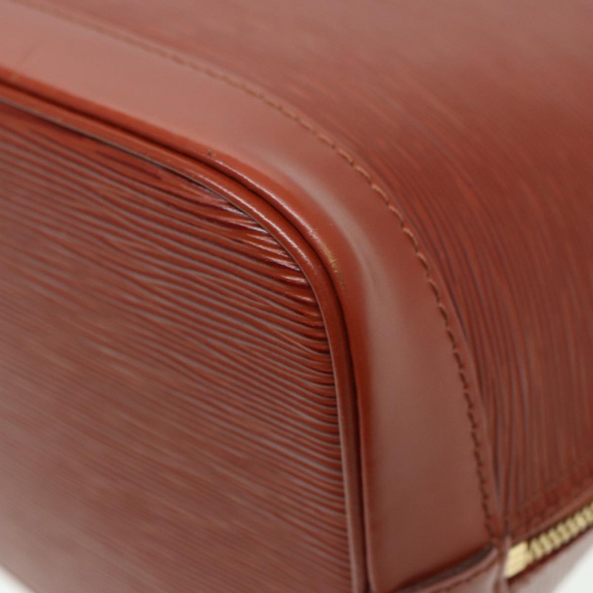 LOUIS VUITTON Epi Alma Hand Bag Kenya Brown M5214D LV 80561