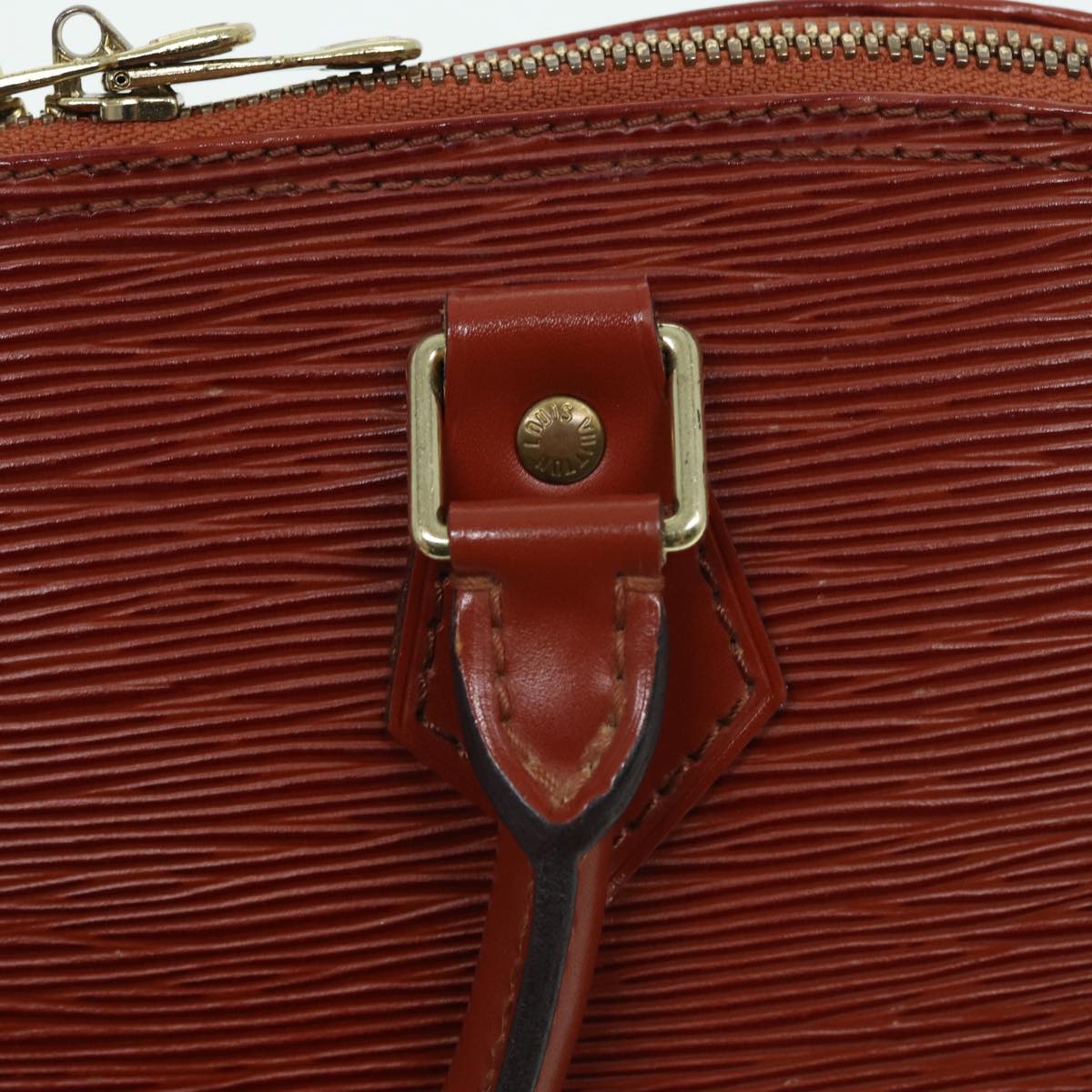 LOUIS VUITTON Epi Alma Hand Bag Kenya Brown M5214D LV 80561