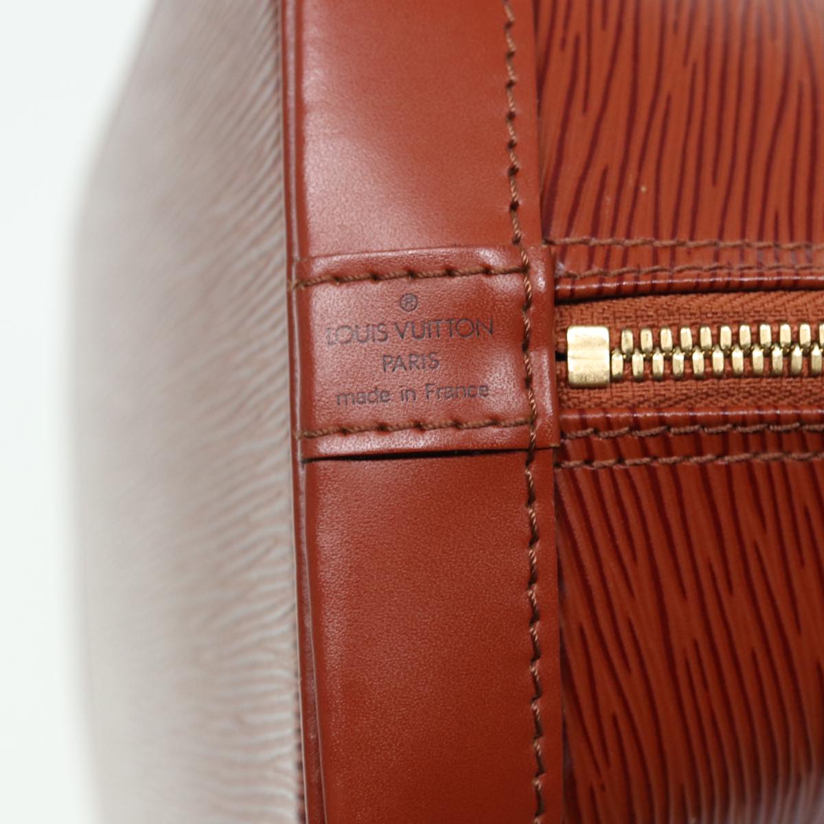 LOUIS VUITTON Epi Alma Hand Bag Kenya Brown M5214D LV 80561