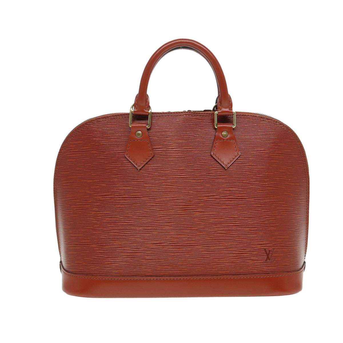 LOUIS VUITTON Epi Alma Hand Bag Kenya Brown M5214D LV 80561