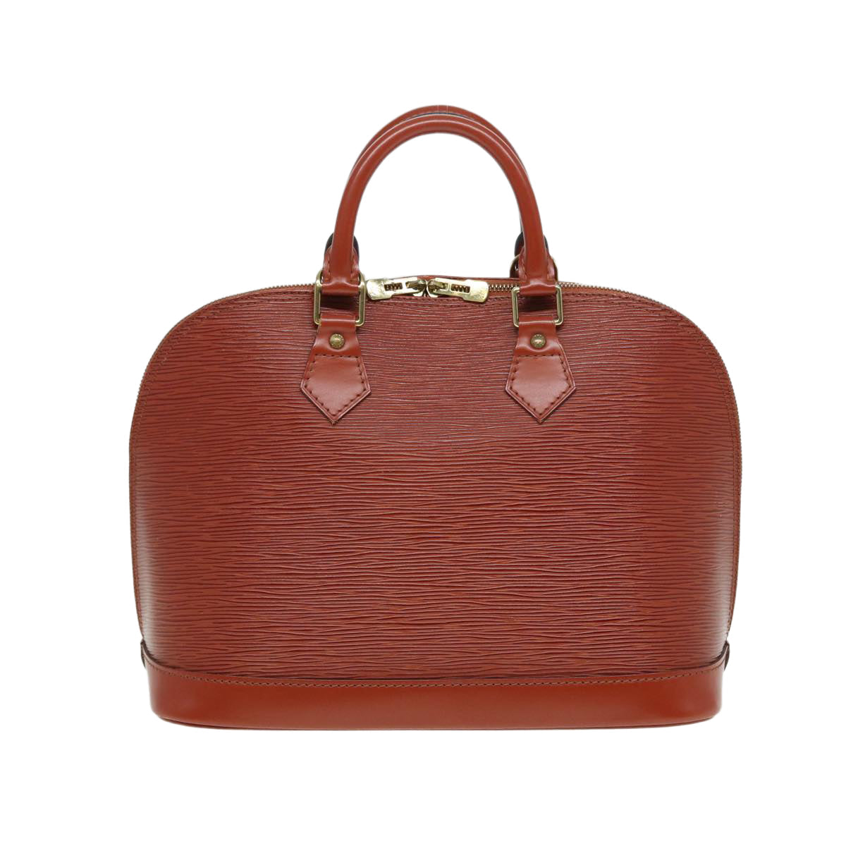 LOUIS VUITTON Epi Alma Hand Bag Kenya Brown M5214D LV 80561