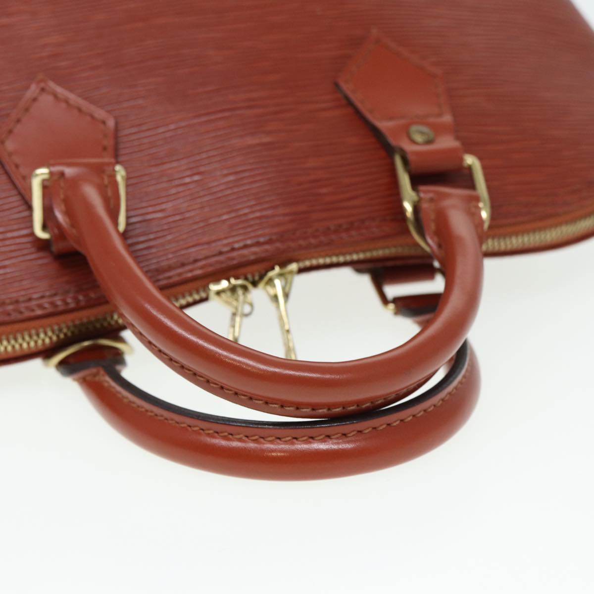 LOUIS VUITTON Epi Alma Hand Bag Kenya Brown M5214D LV 80561