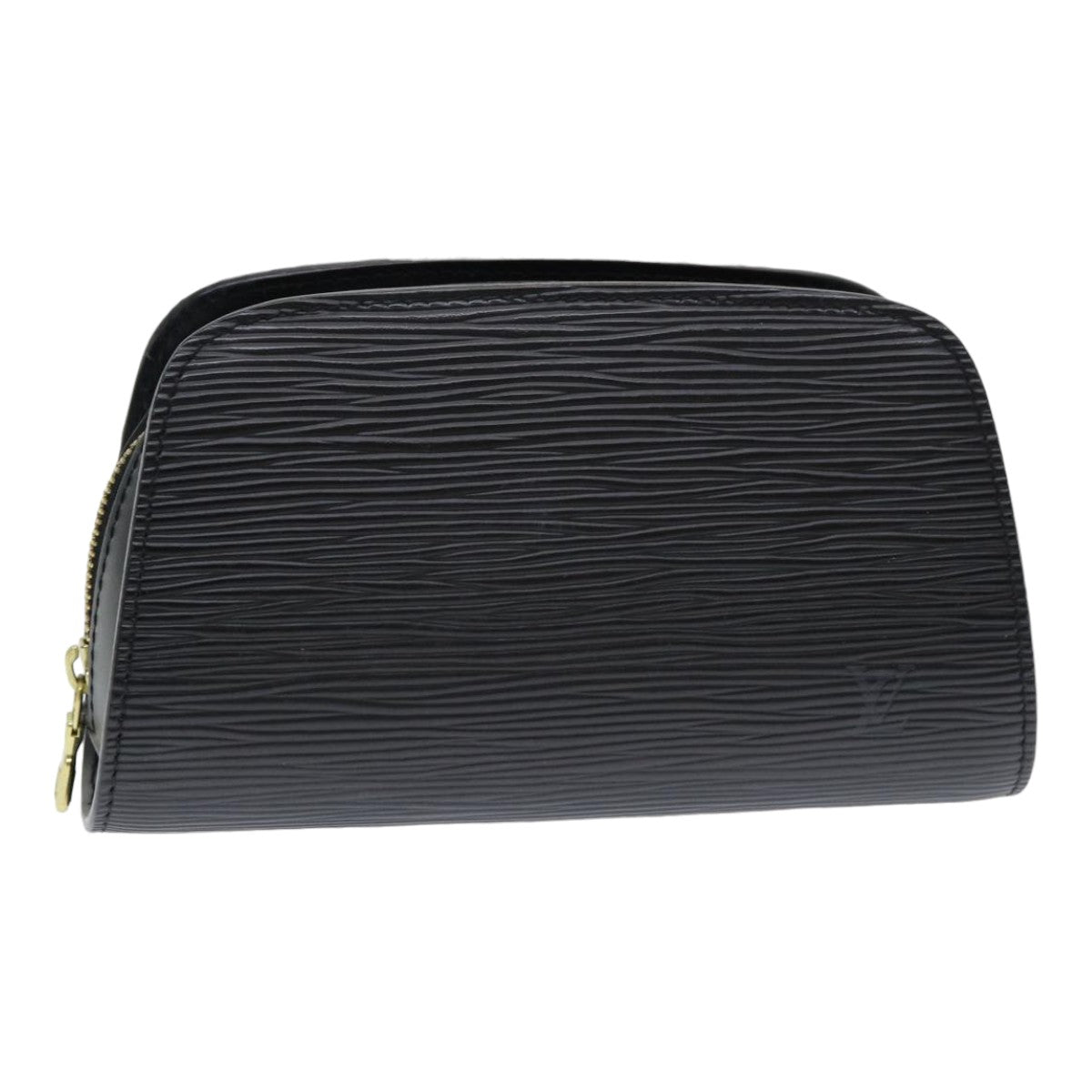 LOUIS VUITTON Epi Dauphine PM Pouch Black M48442 LV 80590