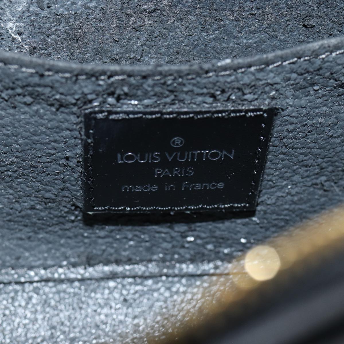 LOUIS VUITTON Epi Dauphine PM Pouch Black M48442 LV 80590