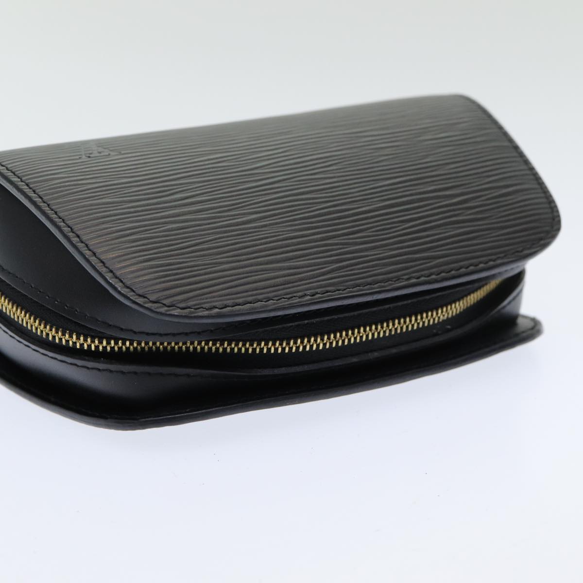 LOUIS VUITTON Epi Dauphine PM Pouch Black M48442 LV 80590