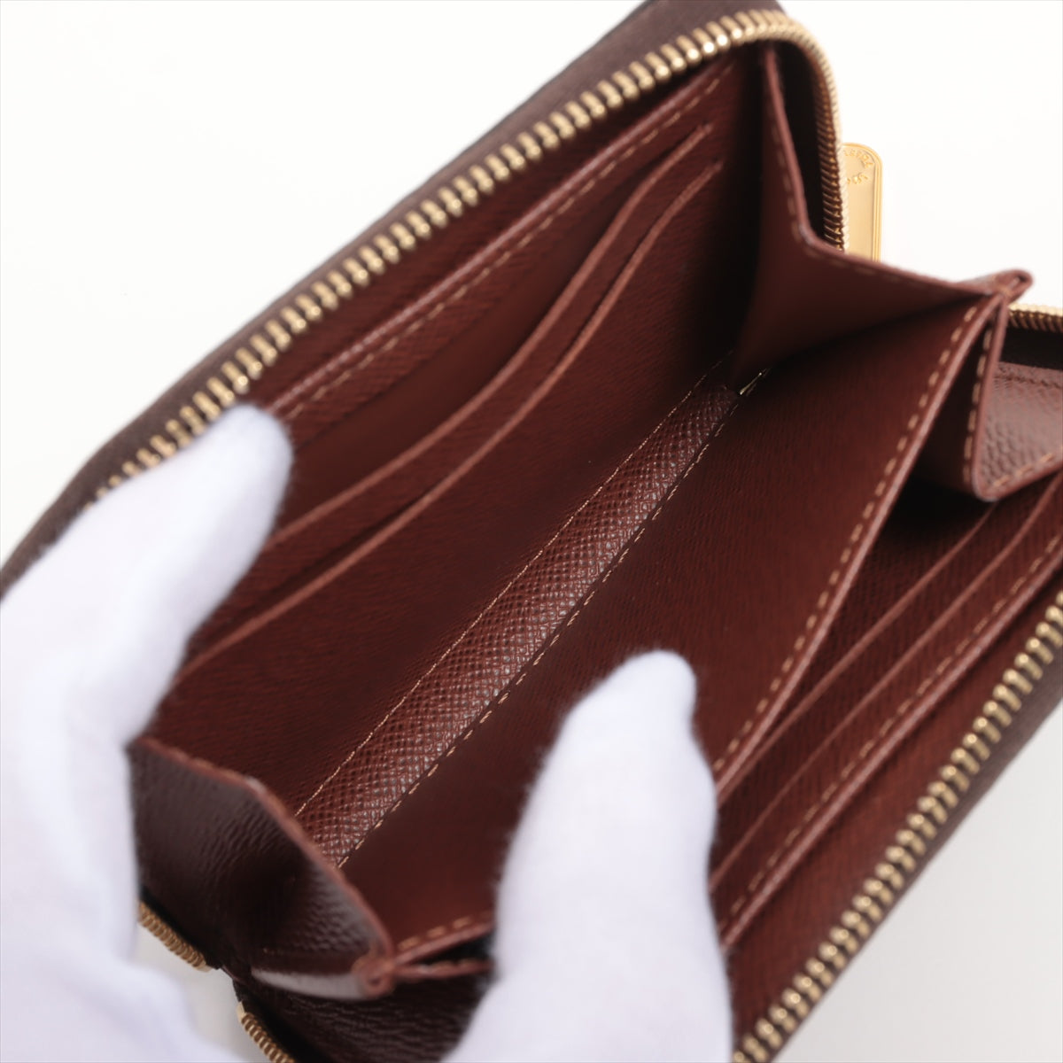 Louis Vuitton Monogram Zippyr Coin Impact M60067 Brown Coin Case