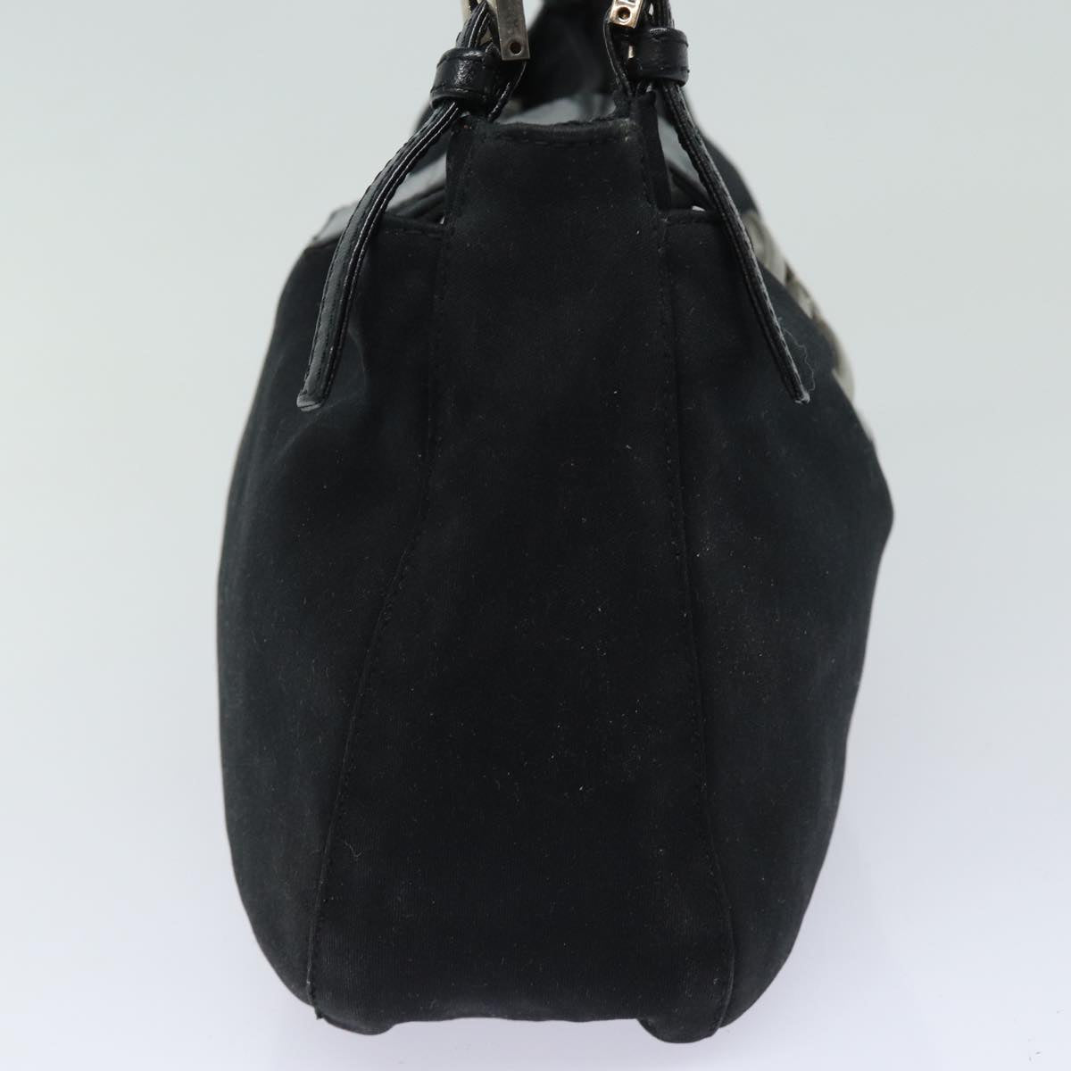 Luxury Fendi Mamma Baguette Shoulder Bag Nylon Black80619