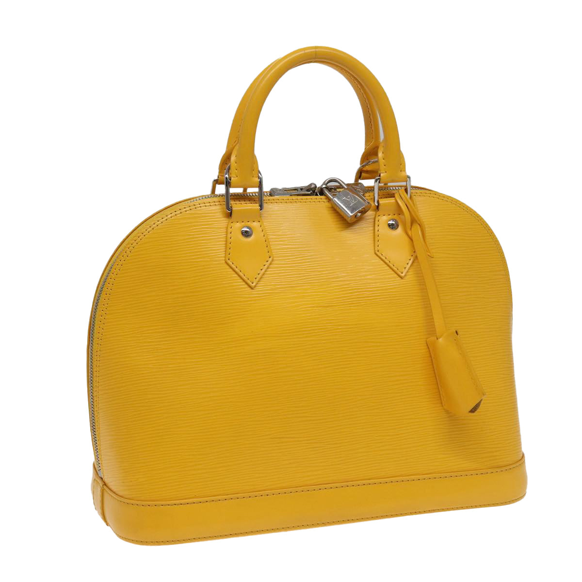 LOUIS VUITTON Epi Alma PM Hand Bag Yellow Citron M40619 LV 80656