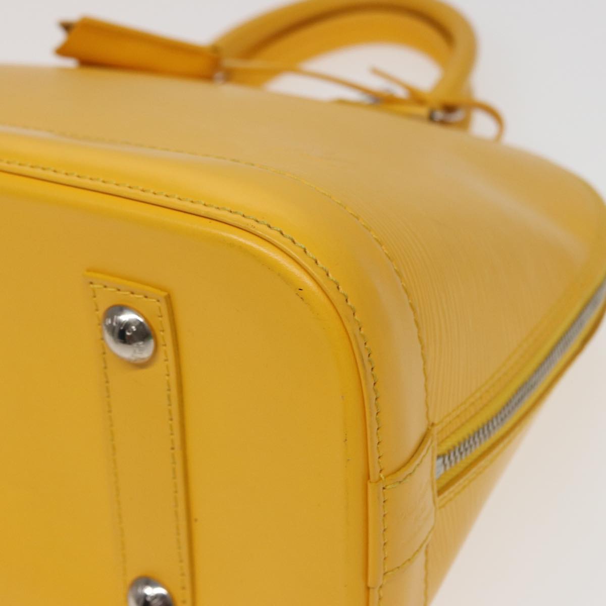 LOUIS VUITTON Epi Alma PM Hand Bag Yellow Citron M40619 LV 80656