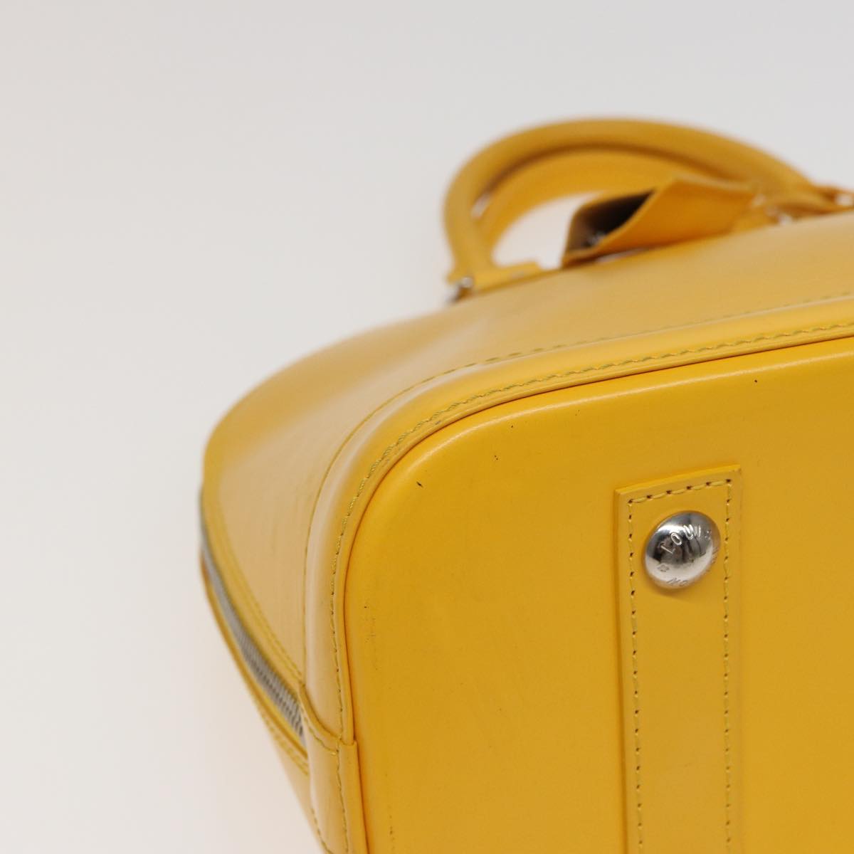 LOUIS VUITTON Epi Alma PM Hand Bag Yellow Citron M40619 LV 80656