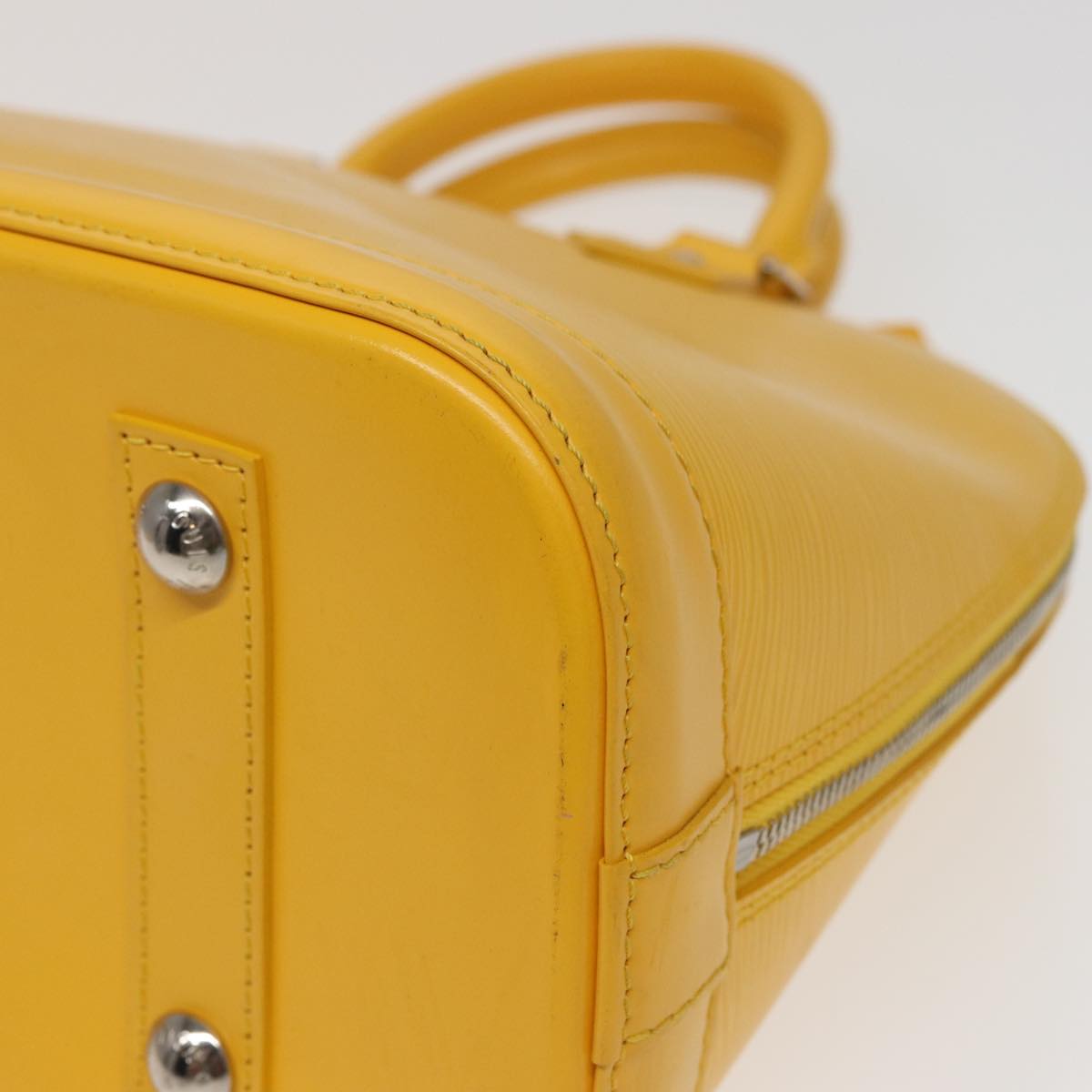 LOUIS VUITTON Epi Alma PM Hand Bag Yellow Citron M40619 LV 80656