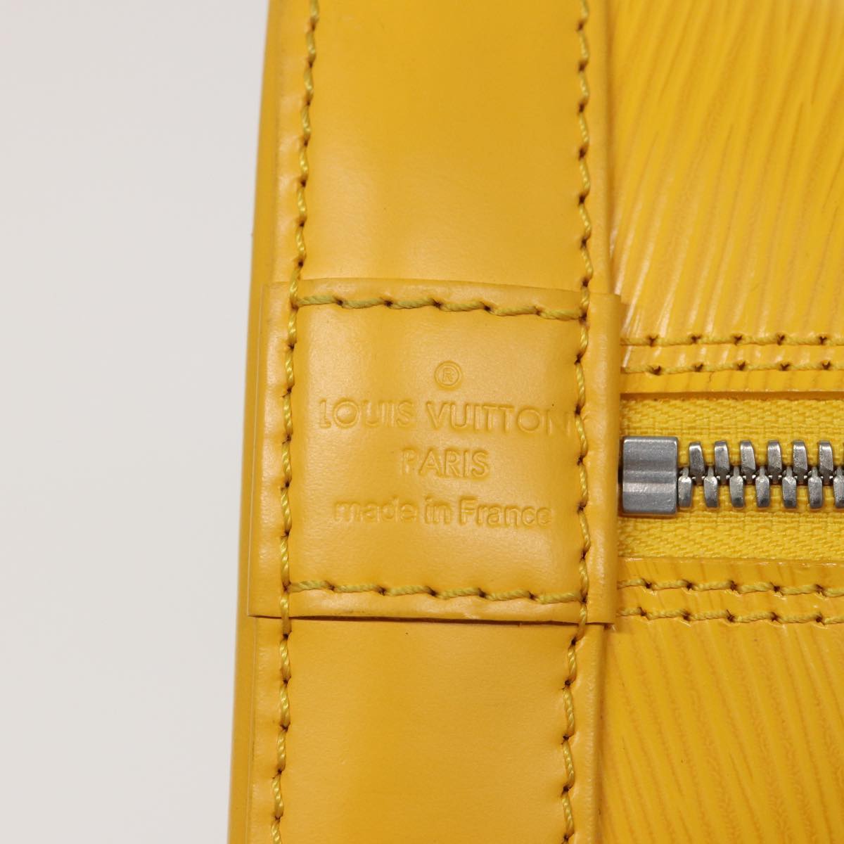 LOUIS VUITTON Epi Alma PM Hand Bag Yellow Citron M40619 LV 80656
