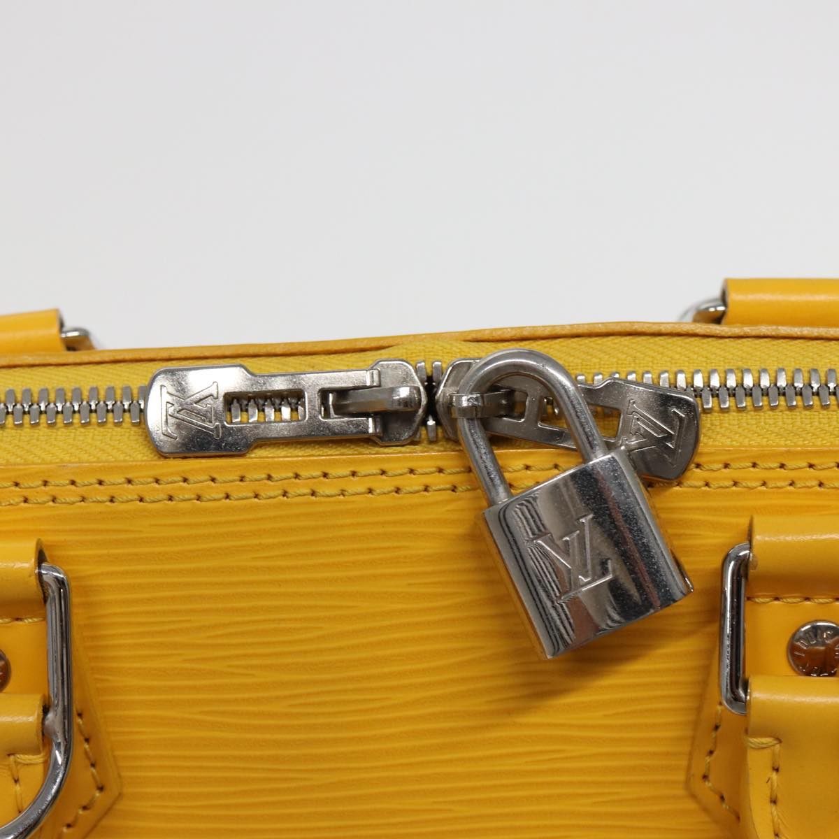 LOUIS VUITTON Epi Alma PM Hand Bag Yellow Citron M40619 LV 80656