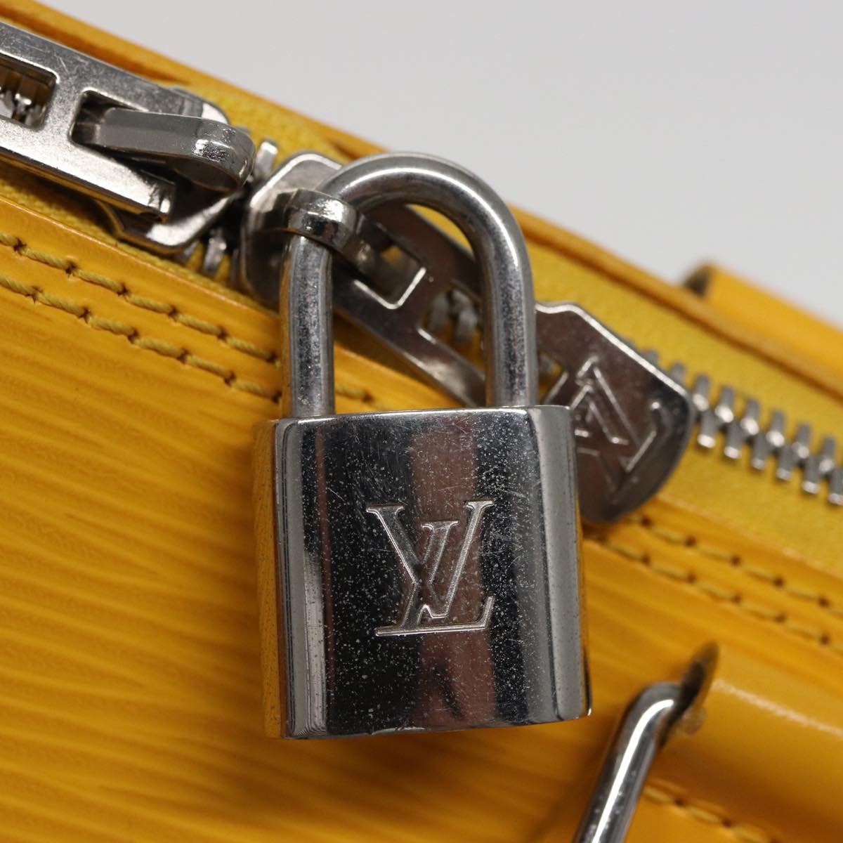 LOUIS VUITTON Epi Alma PM Hand Bag Yellow Citron M40619 LV 80656