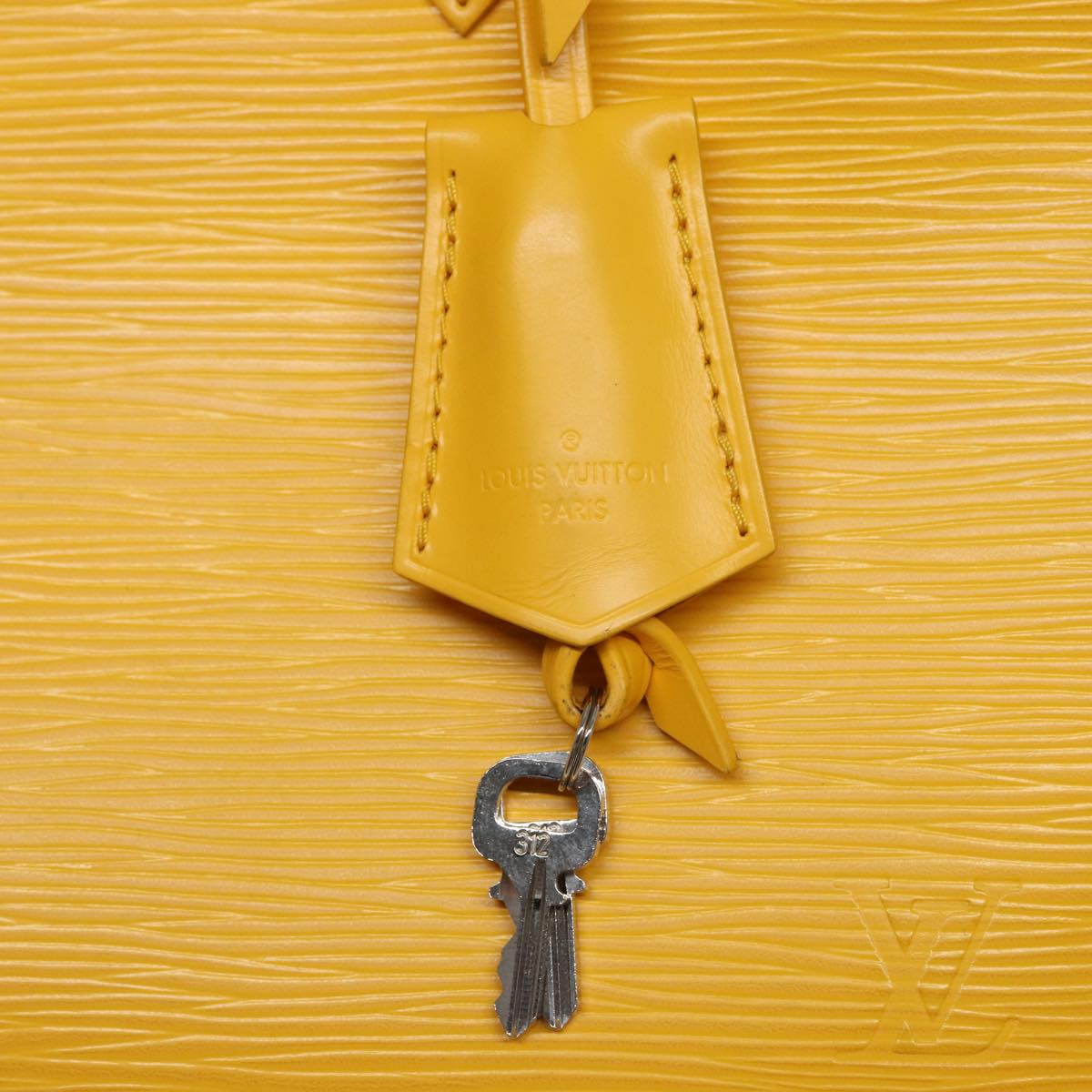 LOUIS VUITTON Epi Alma PM Hand Bag Yellow Citron M40619 LV 80656