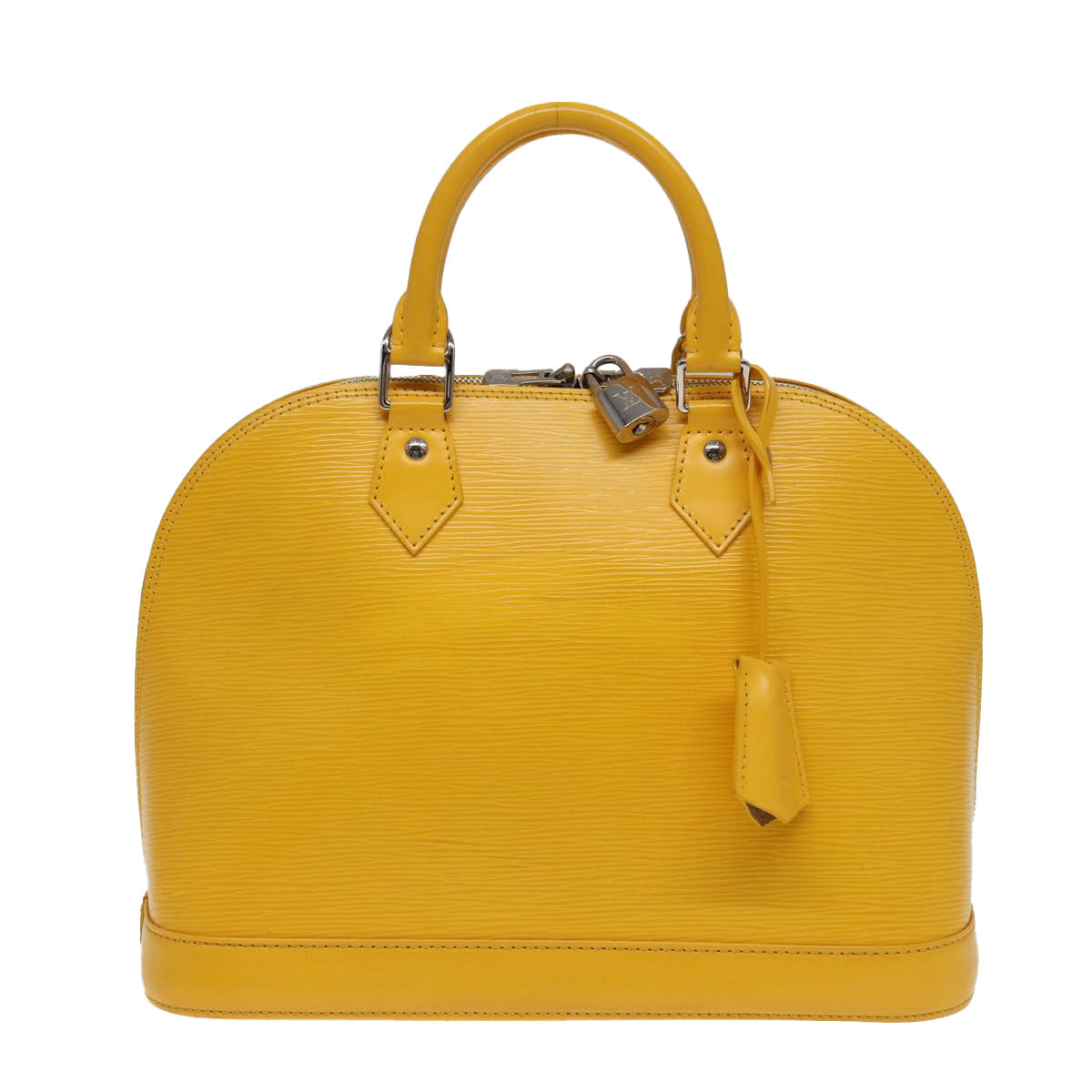 LOUIS VUITTON Epi Alma PM Hand Bag Yellow Citron M40619 LV 80656