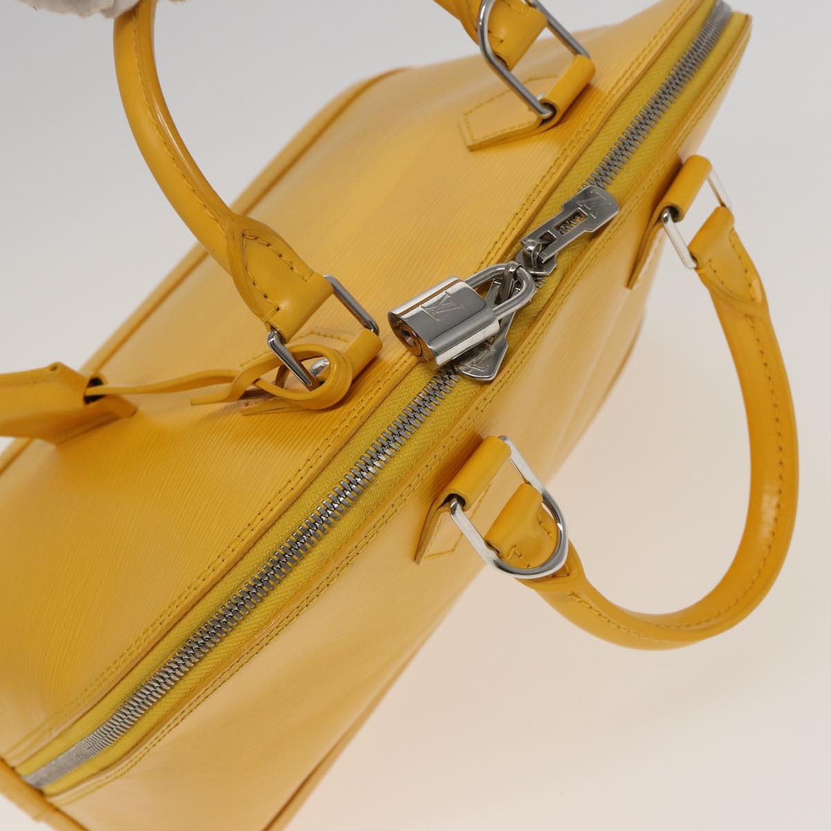 LOUIS VUITTON Epi Alma PM Hand Bag Yellow Citron M40619 LV 80656