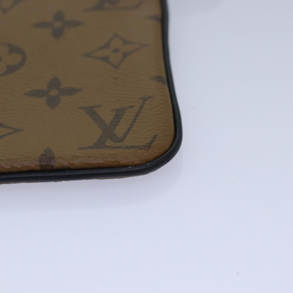 LOUIS VUITTON Monogram Reverse Pochette Trio Coin Purse M68756 LV 80664