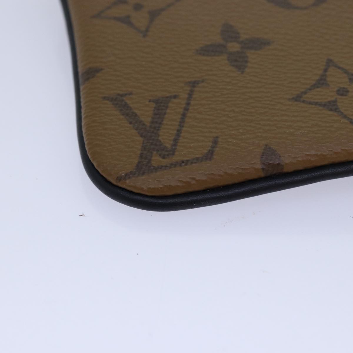 LOUIS VUITTON Monogram Reverse Pochette Trio Coin Purse M68756 LV 80664