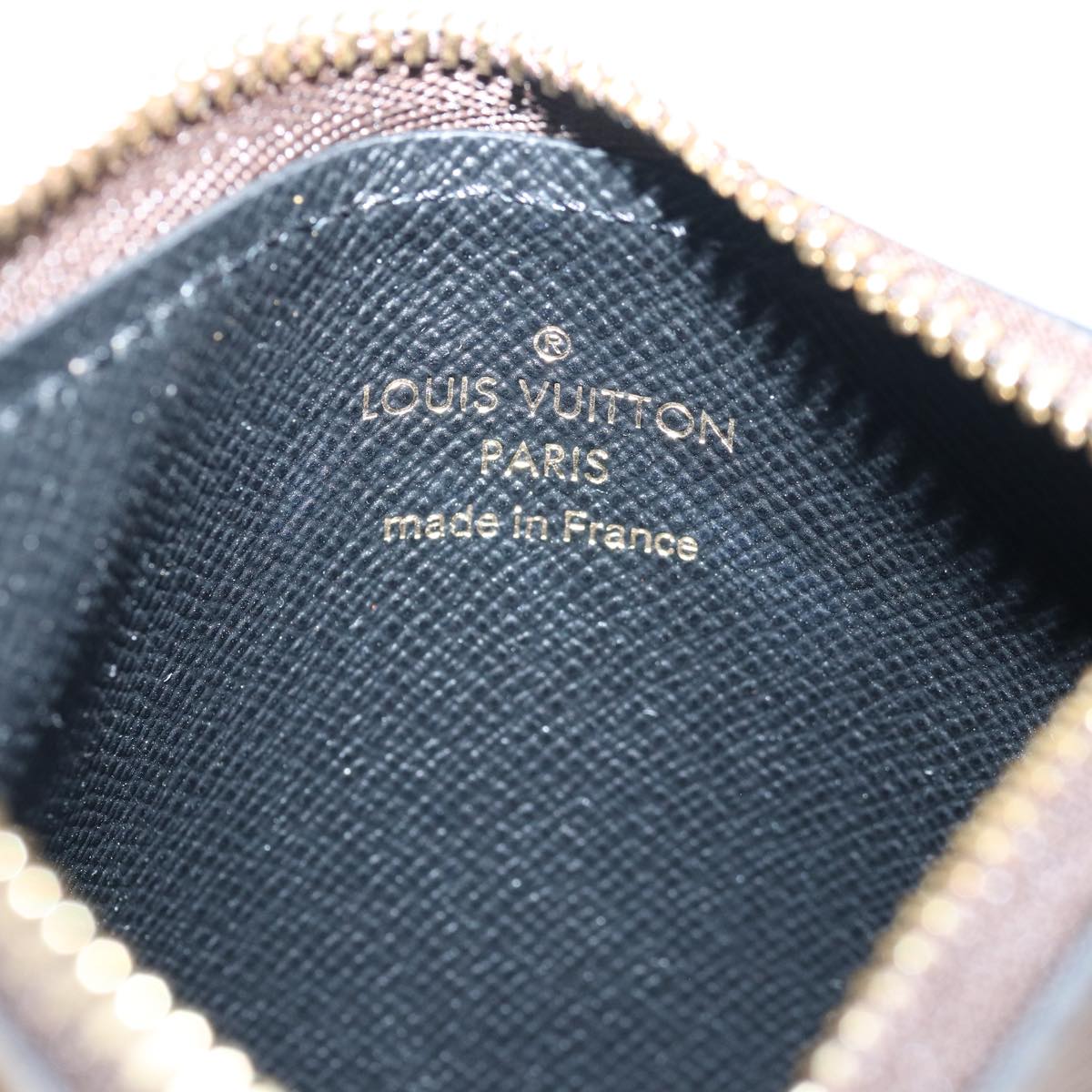 LOUIS VUITTON Monogram Reverse Pochette Trio Coin Purse M68756 LV 80664