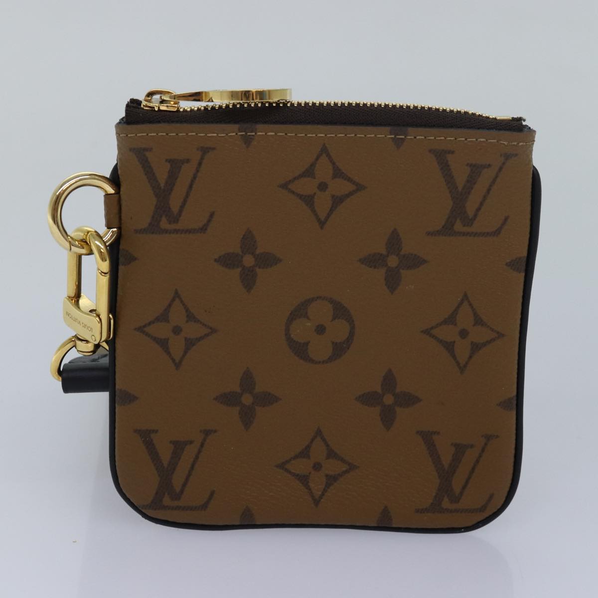 LOUIS VUITTON Monogram Reverse Pochette Trio Coin Purse M68756 LV 80664