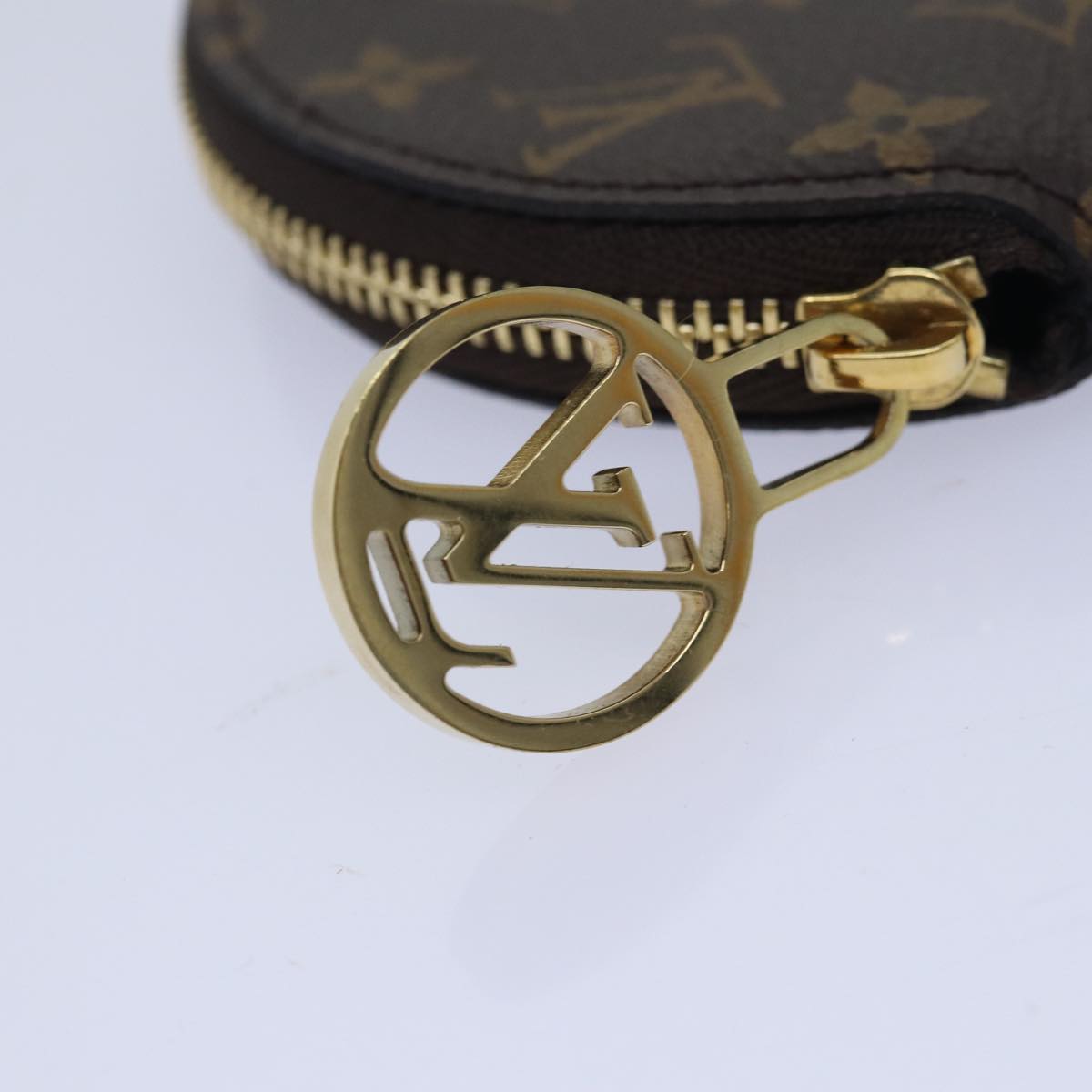 LOUIS VUITTON Monogram Reverse Pochette Trio Coin Purse M68756 LV 80664
