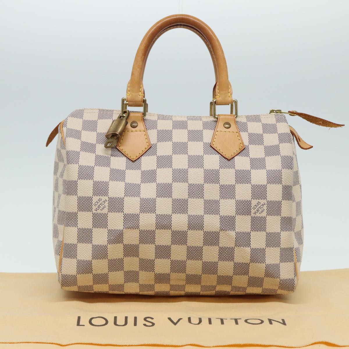 LOUIS VUITTON Damier Azur Speedy 25 Hand Bag N41534 LV 80701