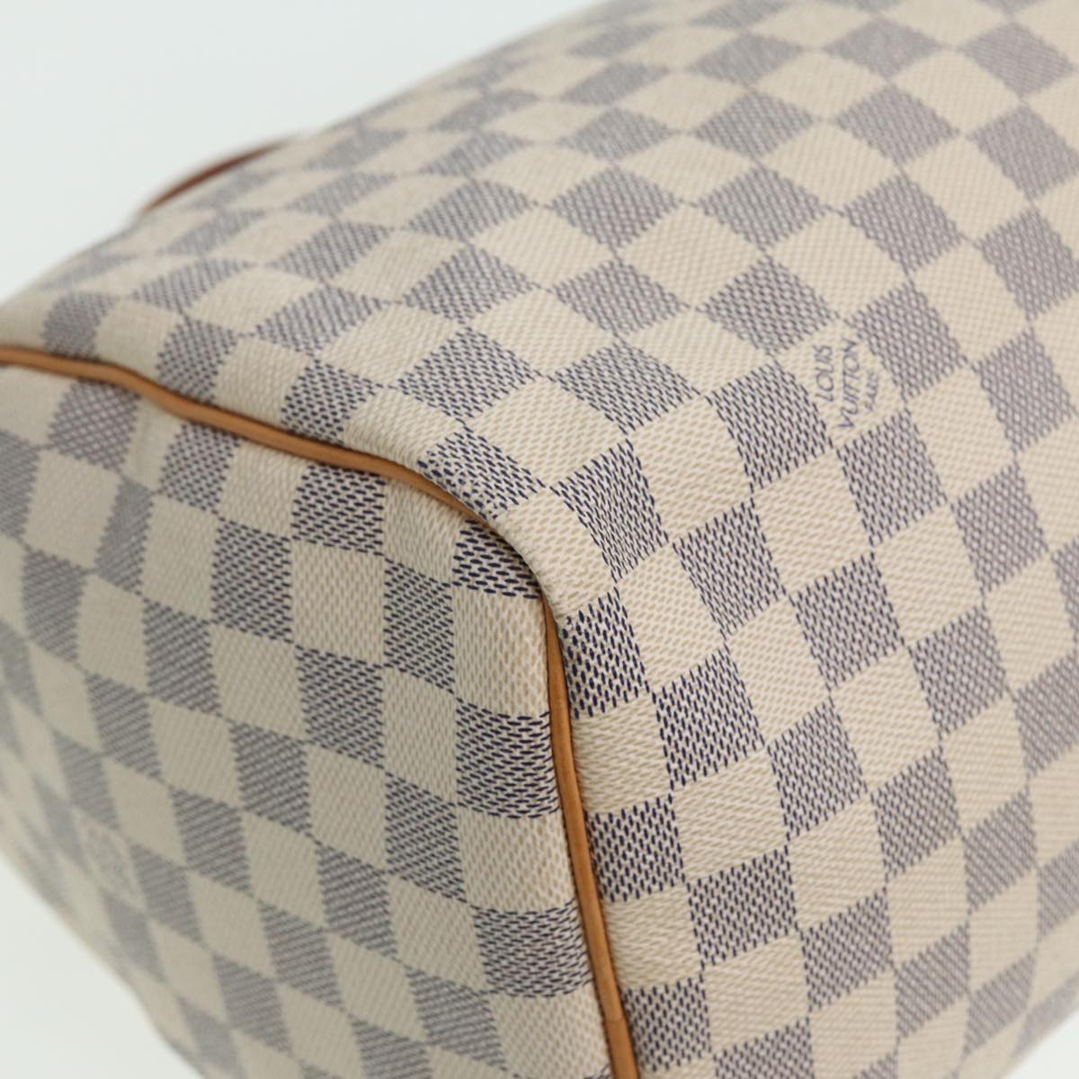 LOUIS VUITTON Damier Azur Speedy 30 Hand Bag N41533 LV 80702