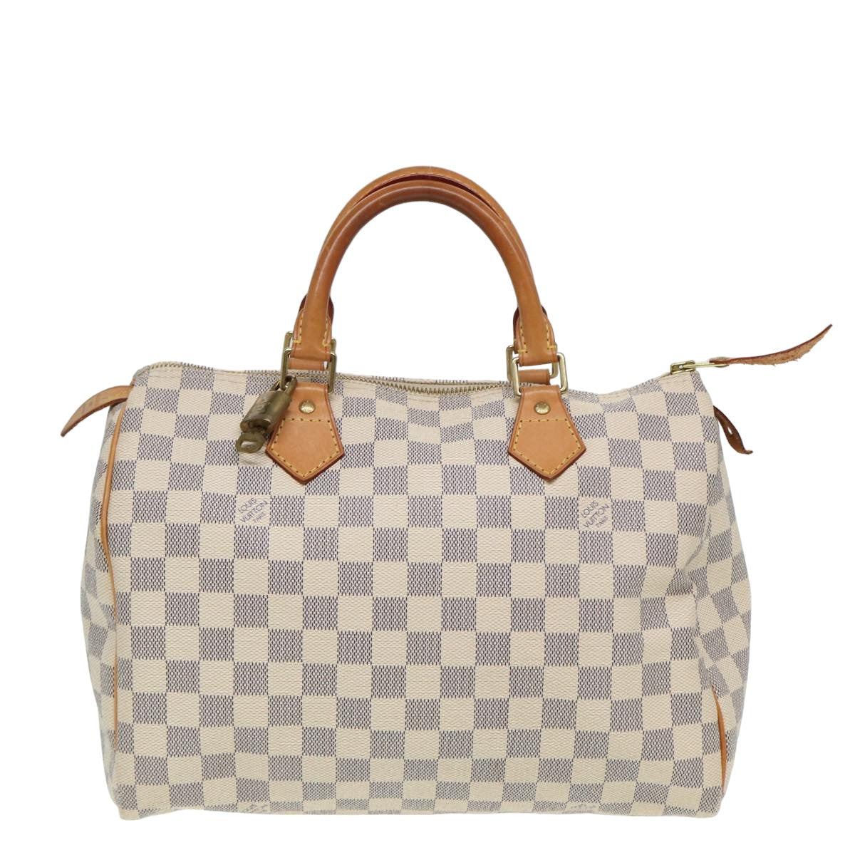 LOUIS VUITTON Damier Azur Speedy 30 Hand Bag N41533 LV 80702