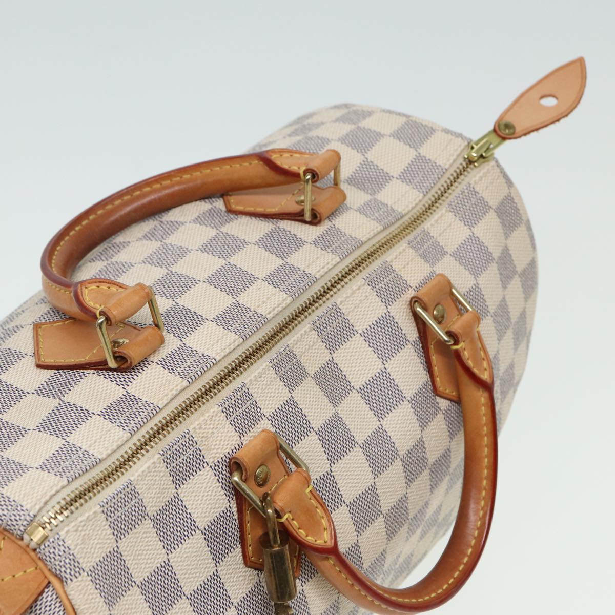LOUIS VUITTON Damier Azur Speedy 30 Hand Bag N41533 LV 80702