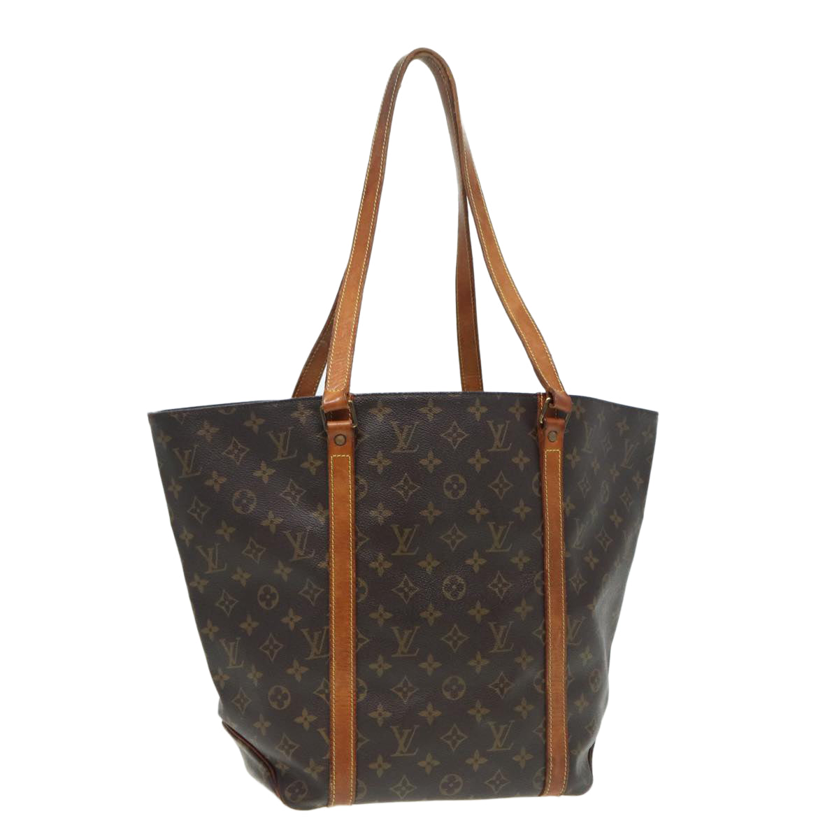 LOUIS VUITTON Monogram Sac Shopping Tote Bag M51108 LV 80706