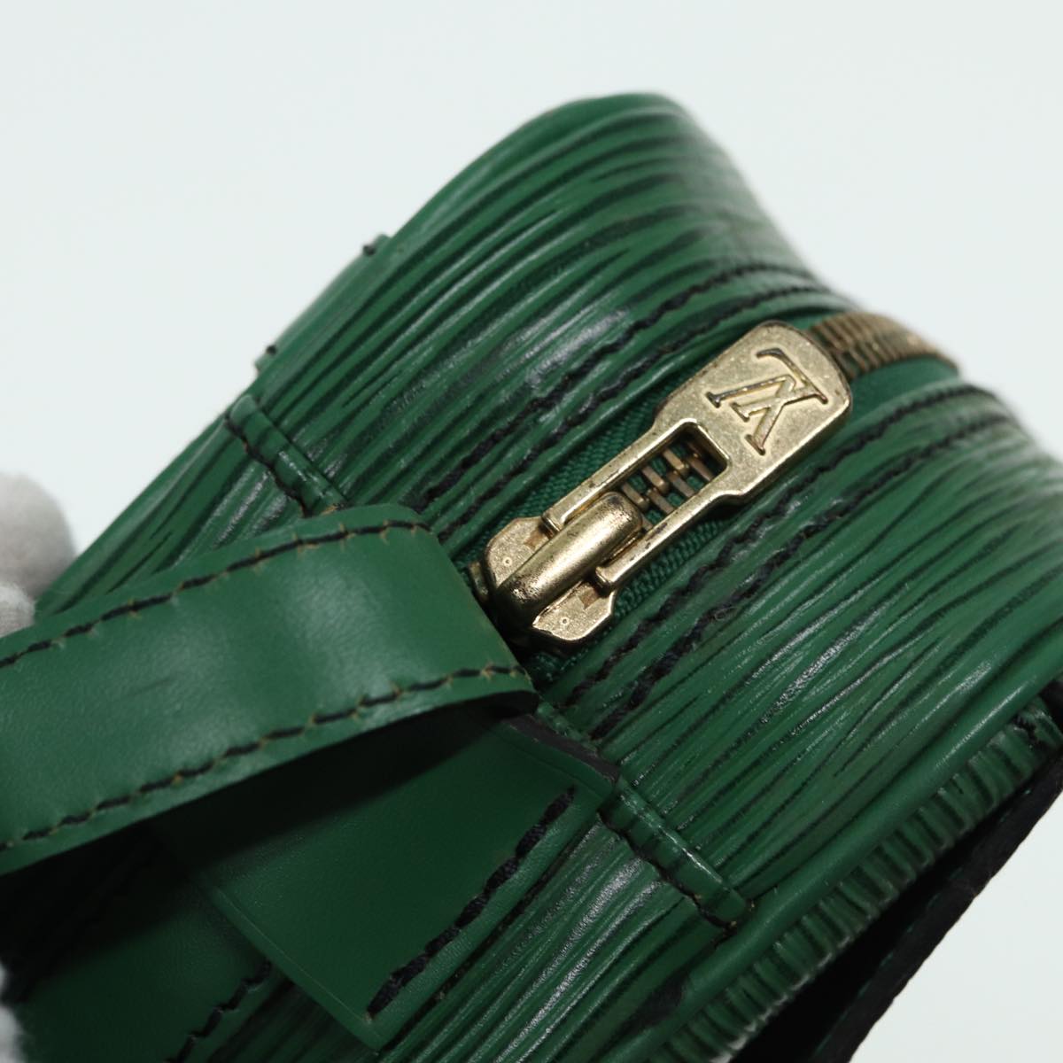 LOUIS VUITTON Epi Jeune Fille MM Shoulder Bag Green M52154 LV 80708