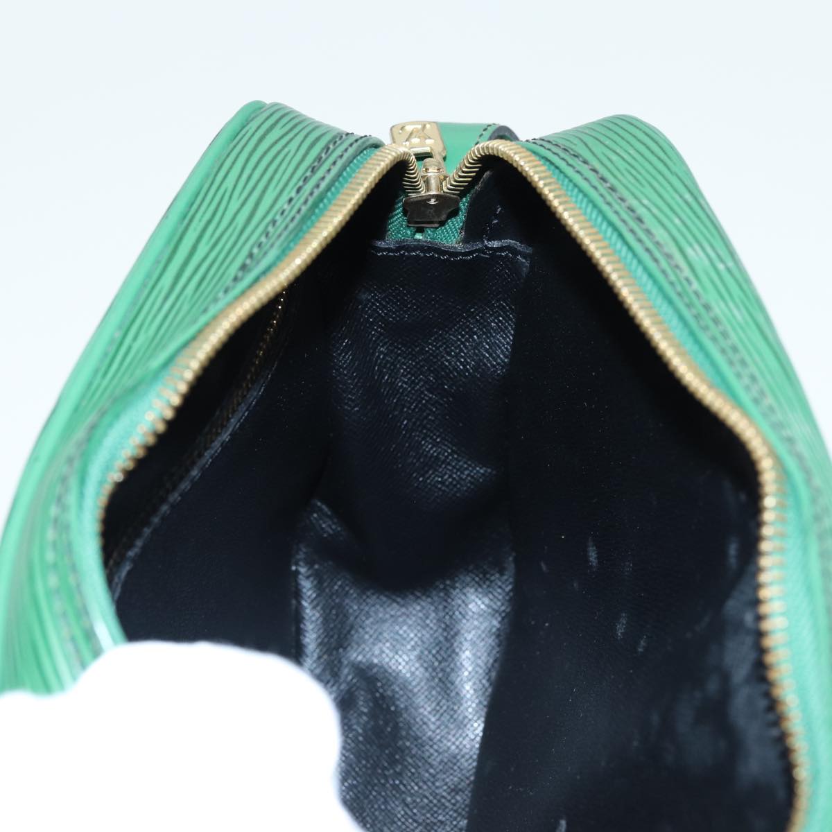 LOUIS VUITTON Epi Jeune Fille MM Shoulder Bag Green M52154 LV 80708