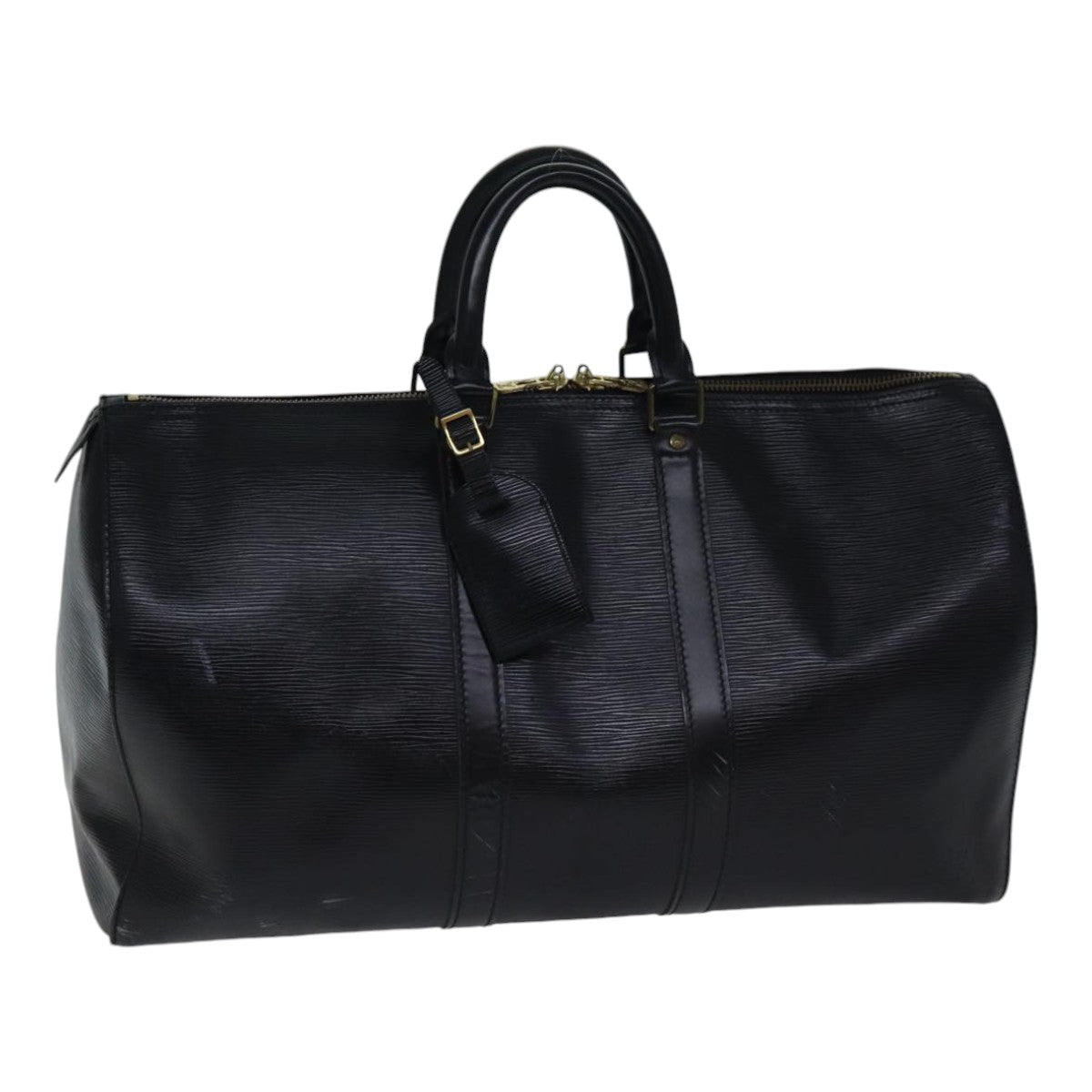 LOUIS VUITTON Epi Keepall 45 Boston Bag Noir Black M59062 LV 80799