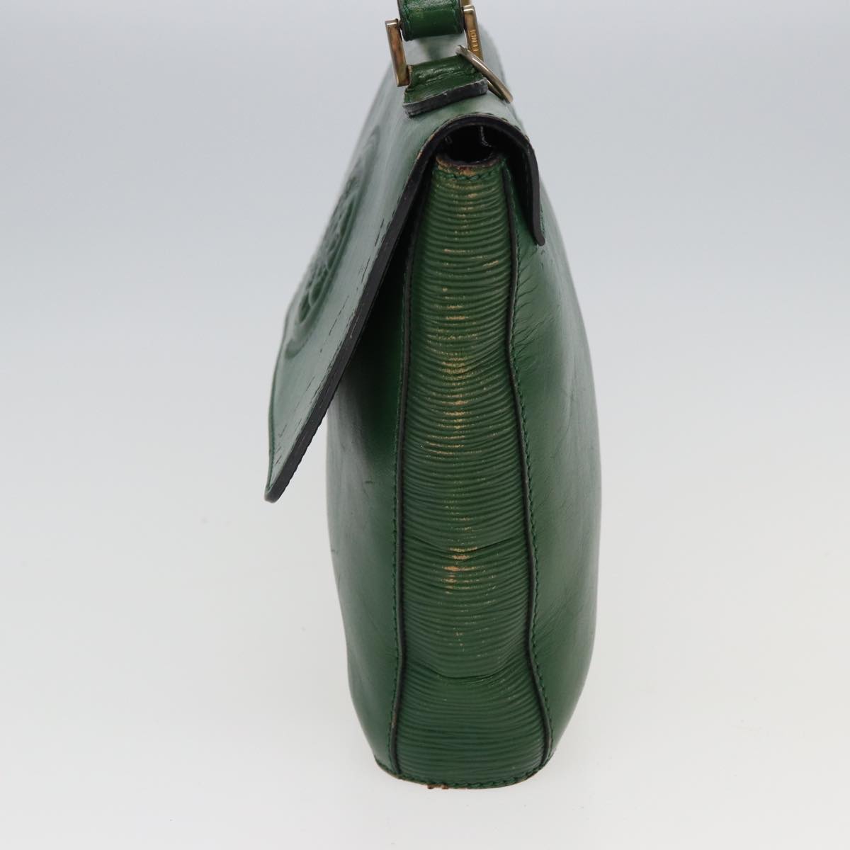 Luxury Fendi Shoulder Bag Leather Green80862