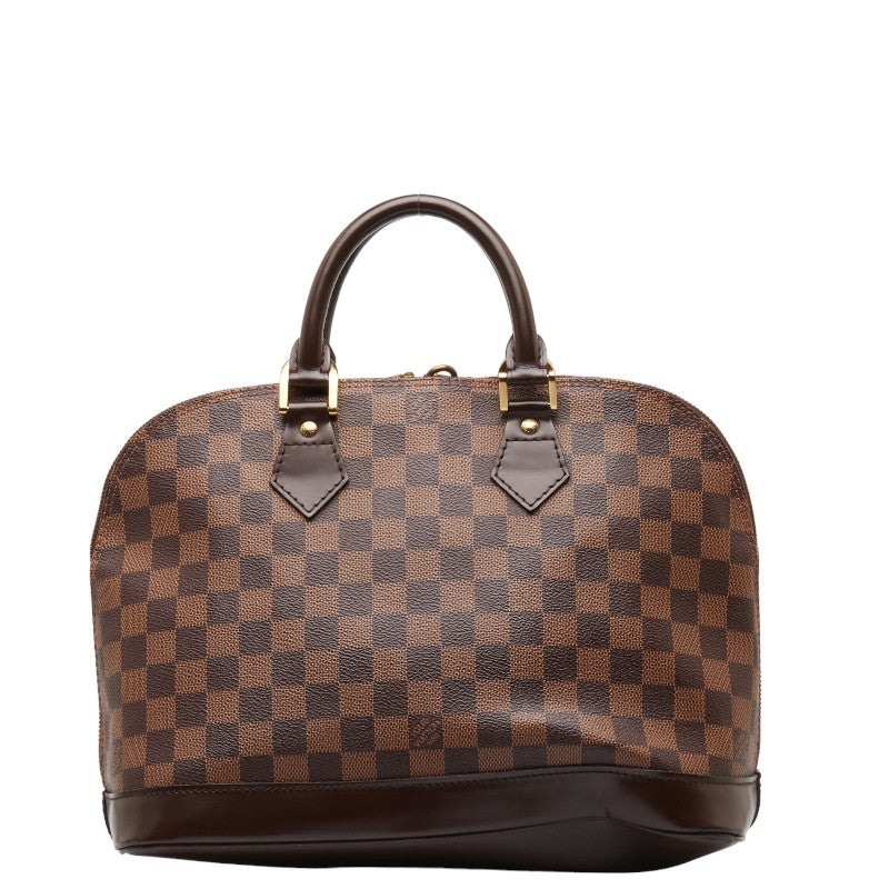 Louis Vuitton Almaty PM Handbag N53151 Brown PVC Leather  Louis Vuitton