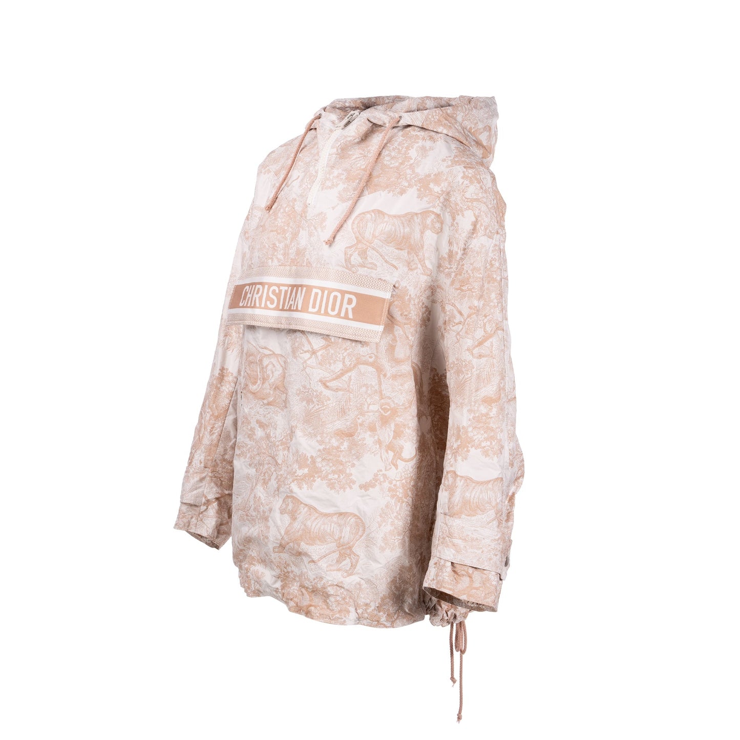 Luxury Dior Size XS Toile De Jouy Anoroak Jacket Beige