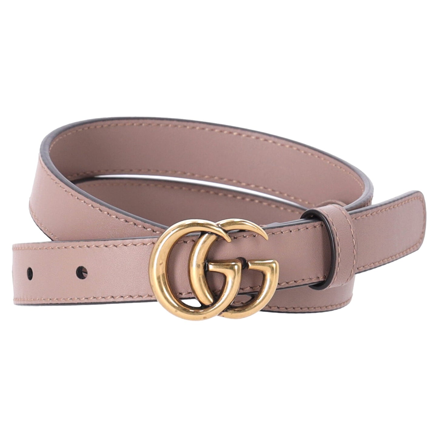 Gucci GG Marmont 90 Belt in Pink Leather