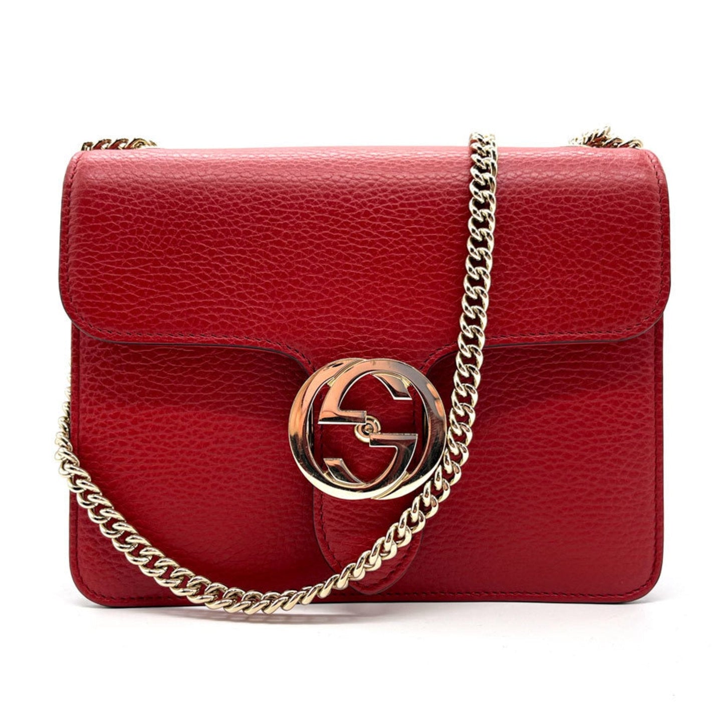 Luxury Gucci Trending 2025 Interlocking  Leather Shoulder Bag ()