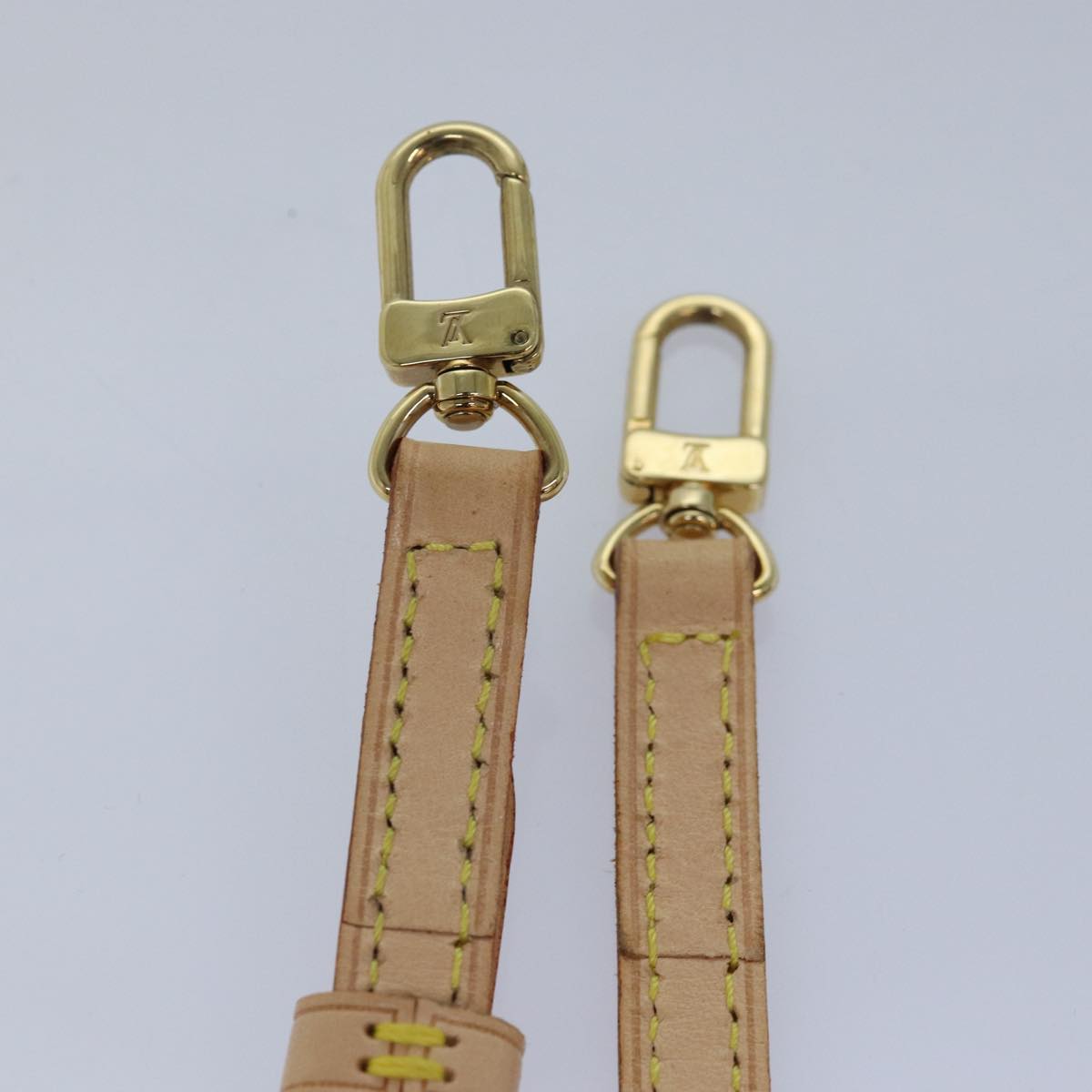 LOUIS VUITTON Adjustable Shoulder Strap Leather 36.6""-43.7"" Beige 81036