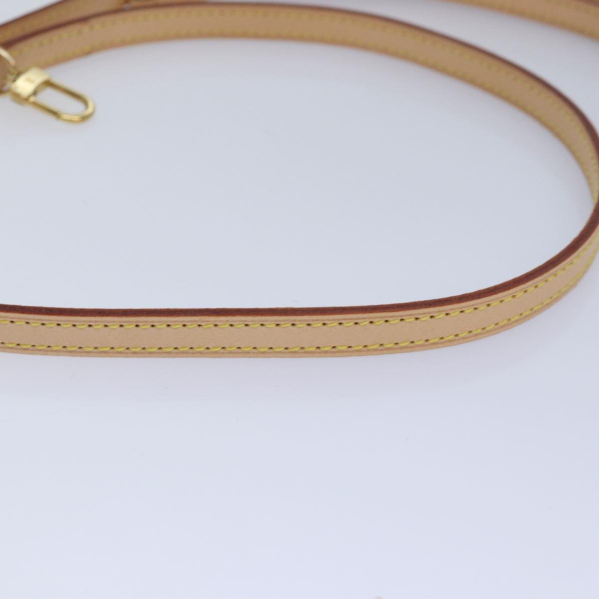 LOUIS VUITTON Adjustable Shoulder Strap Leather 36.6""-43.7"" Beige 81036