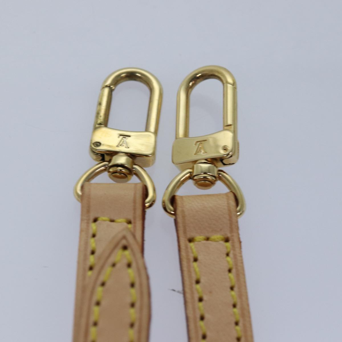 LOUIS VUITTON Adjustable Shoulder Strap Leather 36.6""-43.7"" Beige 81036