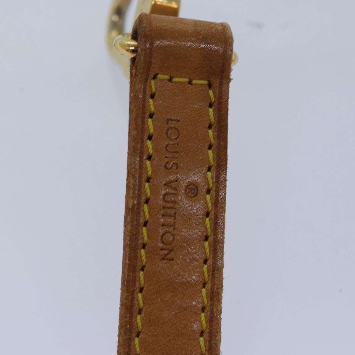LOUIS VUITTON Shoulder Strap Leather 35.4"" Beige LV 81038