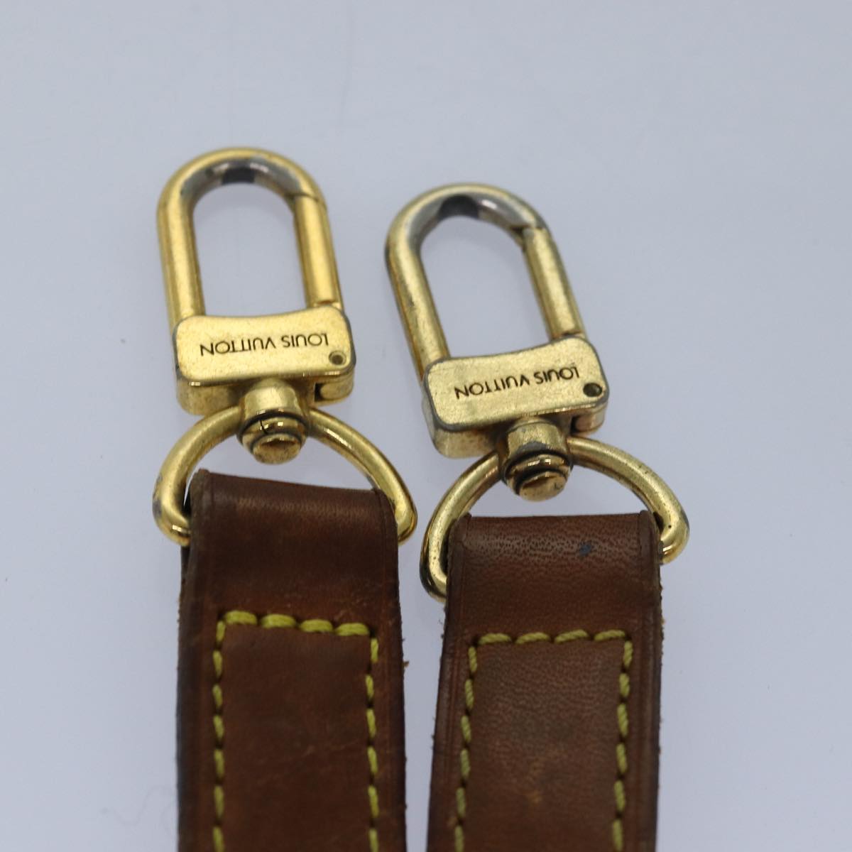 LOUIS VUITTON Adjustable Shoulder Strap Leather 32.7""-40.2"" Beige 81039