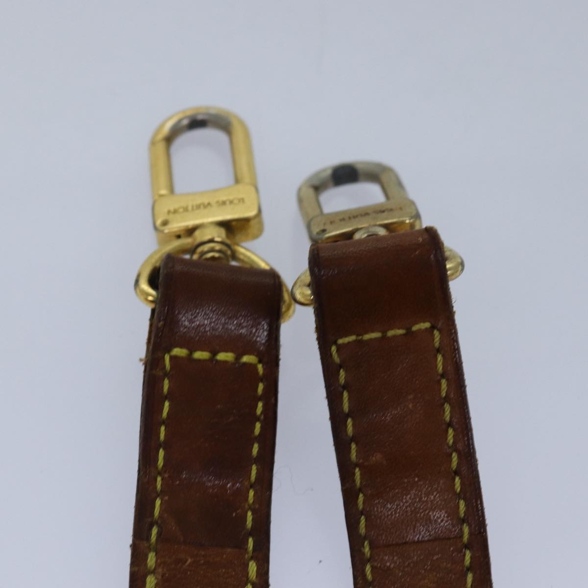 LOUIS VUITTON Adjustable Shoulder Strap Leather 32.7""-40.2"" Beige 81039
