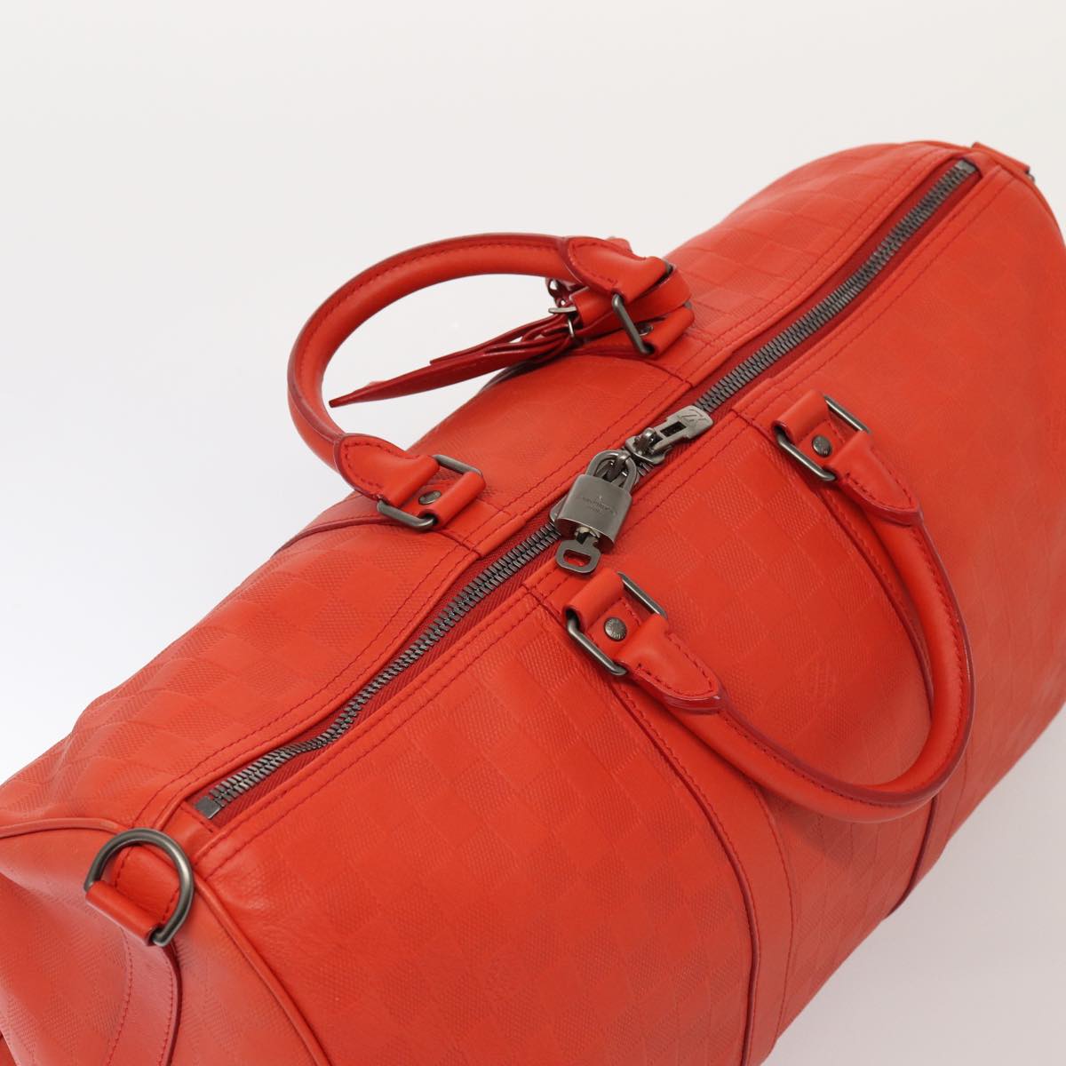 LOUIS VUITTON Damier Infini  Keepall Bandouliere 45 Bag Fusion N41142 81041