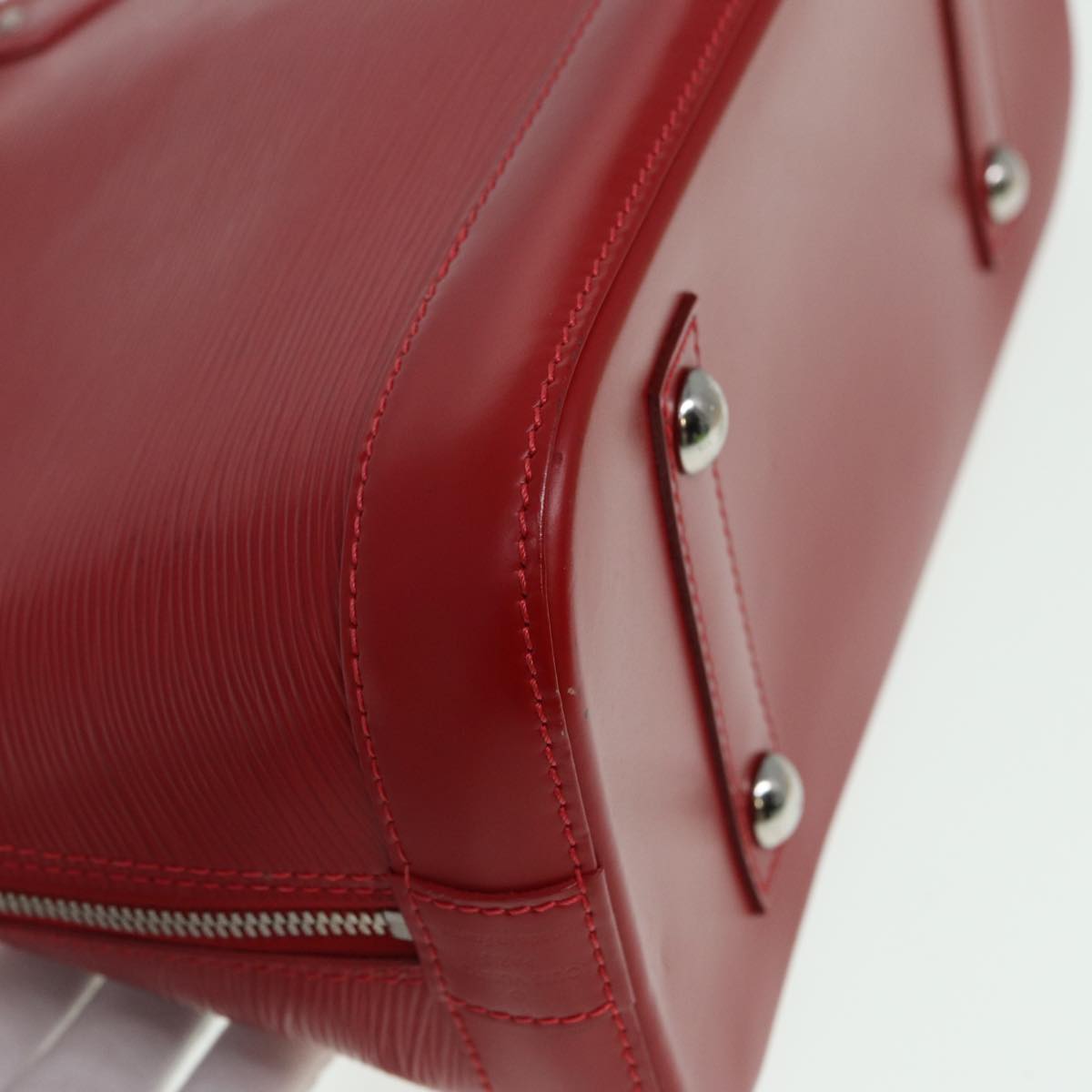 LOUIS VUITTON Epi Alma PM Hand Bag Red Car Mine M4058E LV 81057